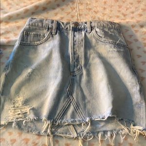 jean skirt
